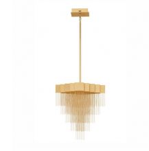 Revia lampa wisząca led 28W 1092lm 3000K złota matowa